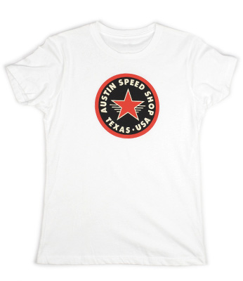 Ladies all-star logo tee in white